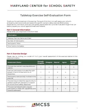 Fillable Online How To Create And Run Tabletop Exercises Template Fax