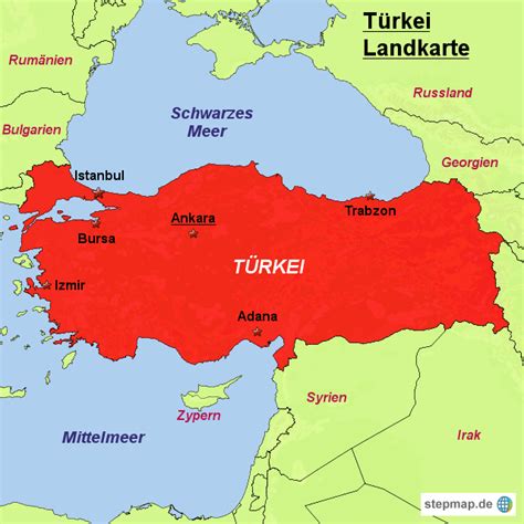 T Rkei Karte Europa Karte T Rkei Europa Kleve Landkarte