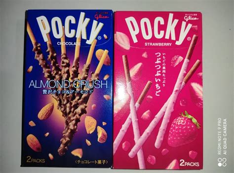 Japan Pocky Almond Crush Strawberry Food Drinks Packaged Instant