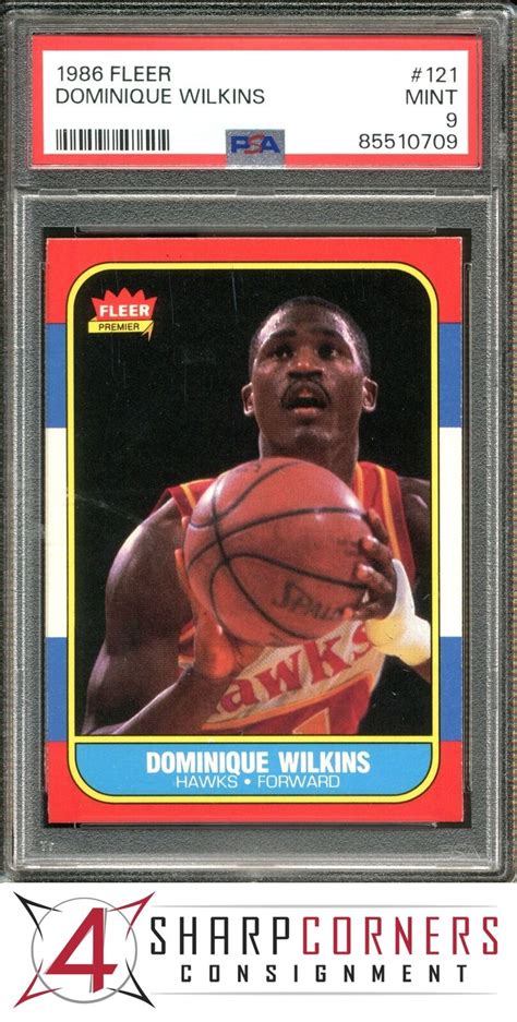 Fleer Dominique Wilkins Rc Hawks Hof Psa Ebay