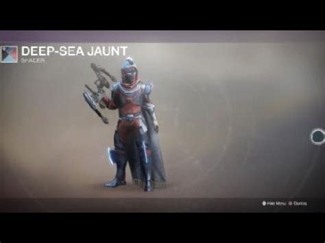 Destiny Hunter With Virtuous Ornaments And Deep Sea Jaunt Shader