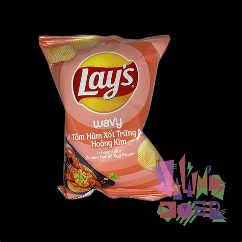 Lays Wavy Chips Lobster With Golden Egg Sauce Flavor Exotic Snacks