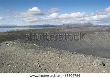 Hverfjall Volcano. Hverfjall Is A Tephra Cone Or Tuff Ring Volcano In ...