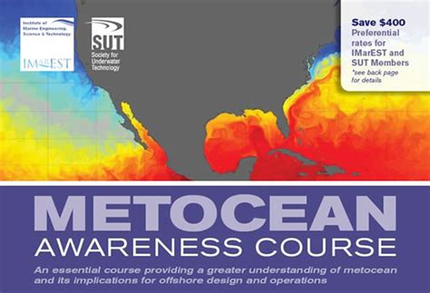 Metocean Awareness Course Register Now Society For Underwater