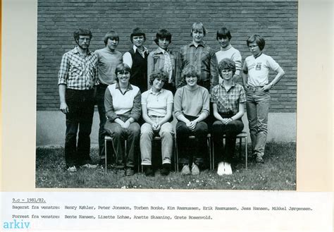 arkiv dk Rørbæk Skole skolefoto 1982