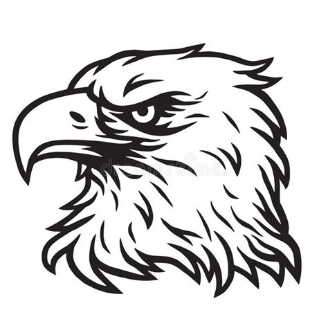 Eagle Head Mascot Vector Drawing Logo