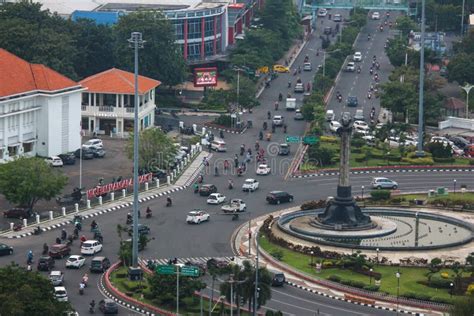 Afternoon Situation In The Tugu Muda Monument Area Semarang Indonesia