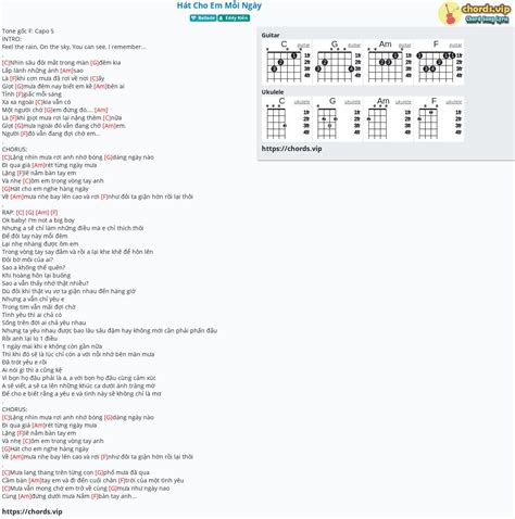 Chord Hát Cho Em Mỗi Ngày Eddy Kiên tab song lyric sheet guitar