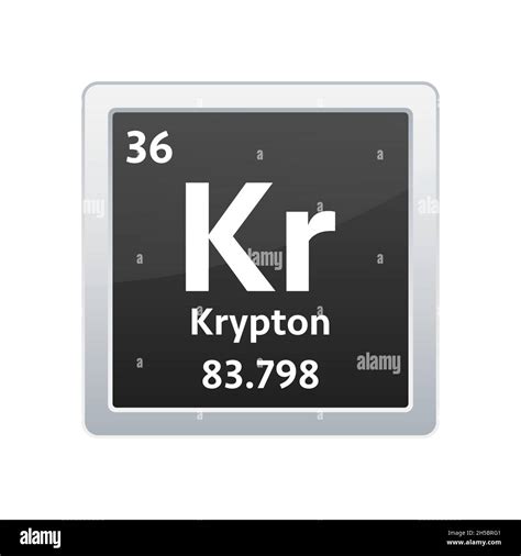 Krypton chemical symbol Stock Vector Images - Alamy