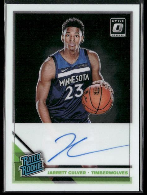 2019 20 Donruss Optic Jarrett Culver Rated Rookie Auto 160 EBay