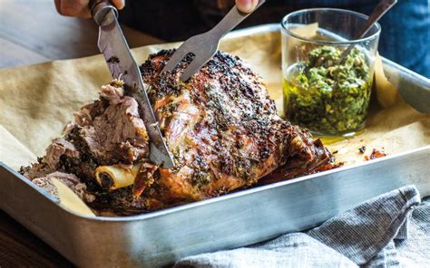 Slow Roasted Lamb With Secret Salsa Verde Radio New Zealand Recipes Slow Roast Lamb Lamb