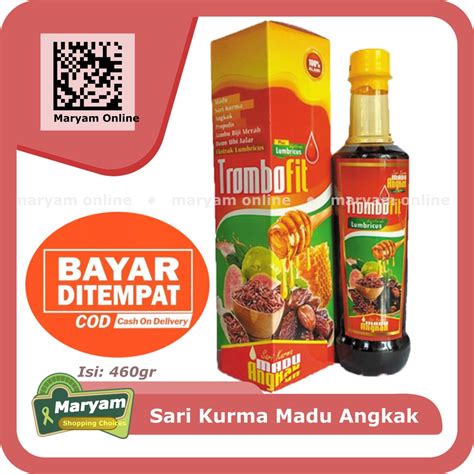 Jual Trombofit Sari Kurma Madu Angkak Plus Lumbricus Shopee Indonesia