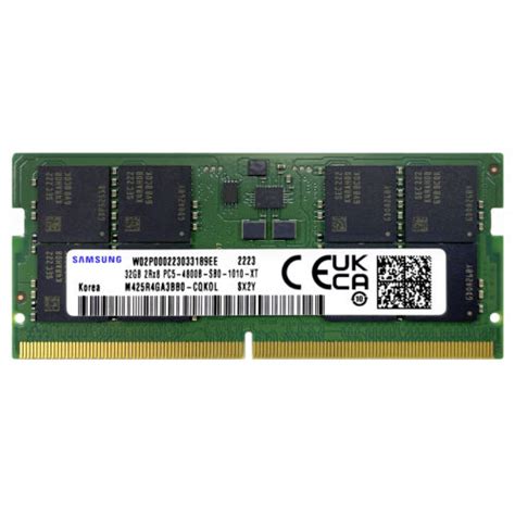 Samsung 32gb Pc5 38400 Ddr5 4800 Mhz Sodimm Laptop Memory Ram M425r4ga3bb0 Cqk Ebay