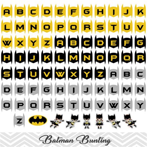 Printable Batman Banner, Digital Batman Bunting, Printable Superhero P ...