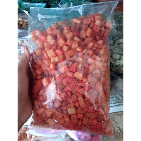 Jual PROMO CAMILAN SINGKONG DADU PEDAS SNACK KERIPIK SINGKONG BALOK