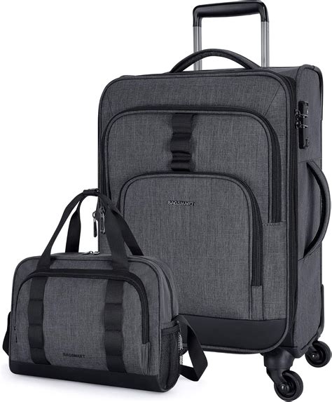 Bagsmart 2 Piece Luggage Sets Expandable 20 Inch Carry On Luggage Airline Approved