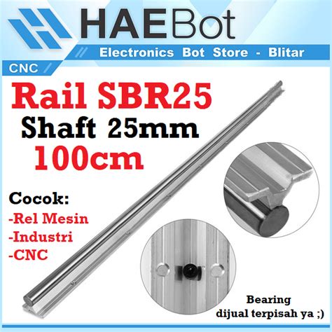 Jual HAEBOT Rail SBR25 100cm Rel Linear Shaft As 25mm Stainless