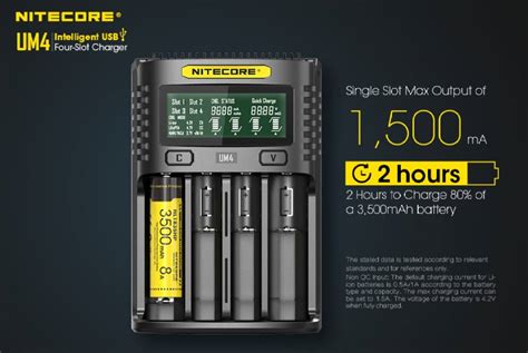 Nitecore Um Usb Qc C Vc Lcd Smart Charger Imr Inr Icr Li Ion