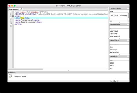 xml copy editor