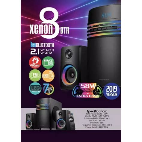 Vinnfier Xenon Btrm Tv Pc Extra Bass Speaker With