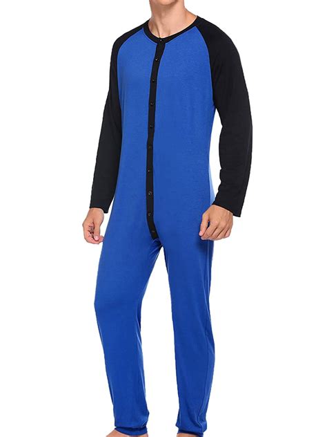 Beeladan Mens Onesie Pajamas Ultra Soft Thermal Union Suit One Piece