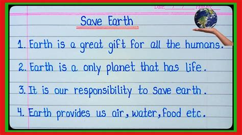 Lines Essay On Save Earth In English L Essay On Save Earth In