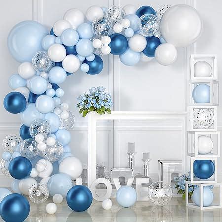 Luftballon Girlande Kit Blau Blau Ballon Girlande Kit Mit Macaron Blau