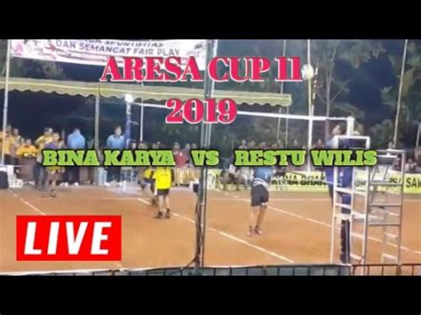 Live Bina Karya Vs Restu Wilis Aresa Cup Youtube