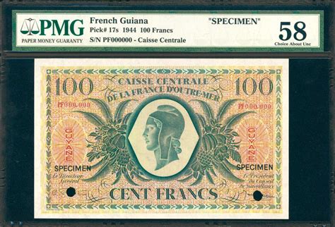 French Guiana Caisse Centrale De La France Doutre Mer Francs