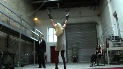Incredibly Sexy Blonde Tied And Whipped