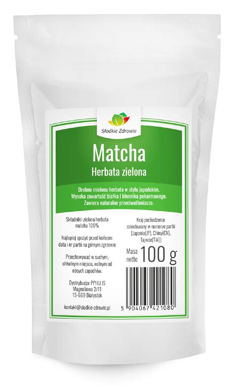 Herbata Zielona Matcha G Sklep Internetowy S Odkie Zdrowie