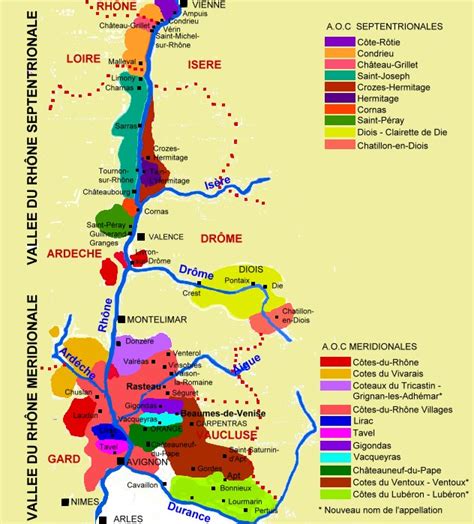 Le Vignoble La R Gion Vall E Du Rh Ne R Gion Viticole Vall E Du