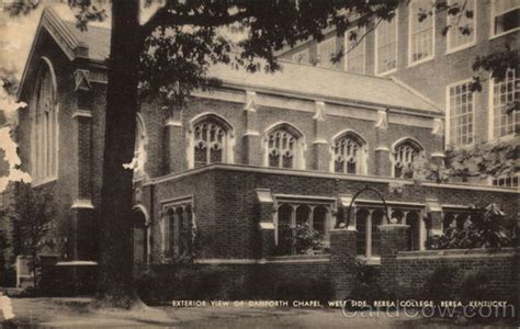 Exterior View Of Danforth Chapel West Side Berea College Kentucky