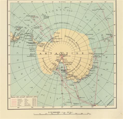 Карта Антарктиды, 1929 г. — Открытый картографический архив || старые карты