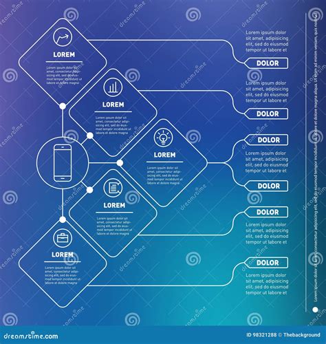 Web Template Of A Infographic Chart Diagram Or Presentation Stock