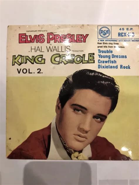 ELVIS PRESLEY KING CREOLE Vol 2 Neuauflage 7 Vinyl Ep Record 1963