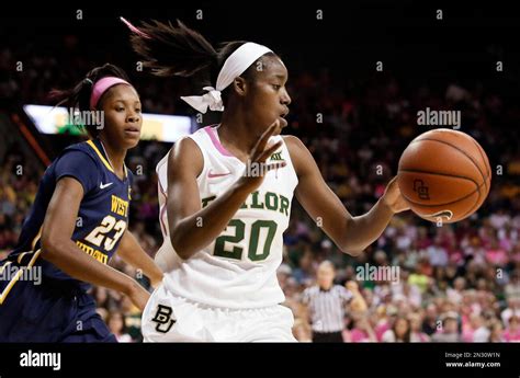 Baylor Guard Imani Wright 20 Takes An Inbound Pass In Front Of West