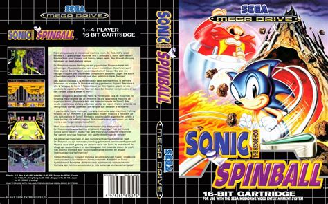 Sonic The Hedgehog Spinball Mega Drive Replacement Box Art Case Cover