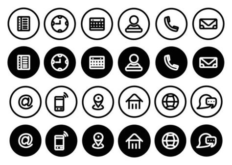 Contact Us Icons Vector Art Icons And Graphics For Free Download