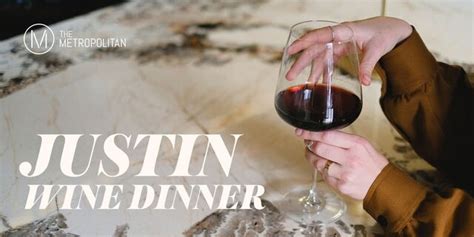 Book Your Justin Wine Dinner Event With Metropolitan Club On Resy