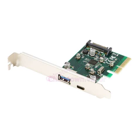 Pci E Express X To Usb Type C Usb Controller Adapter Card