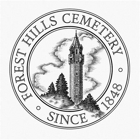 Forest Hills Cemetery Logo Illustrated By Steven Noble Behance