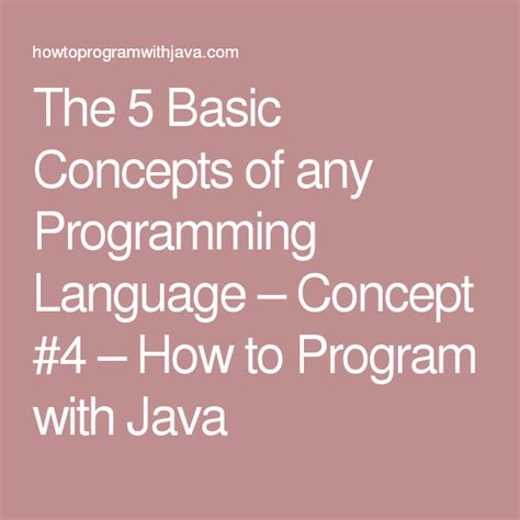 The Basic Concepts Of Any Programming Language Concept How To