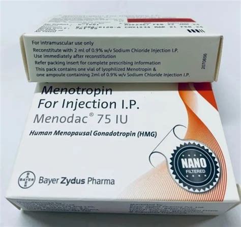 Menotropin Hmg Iu Injection Packaging Type Vial Packaging Size