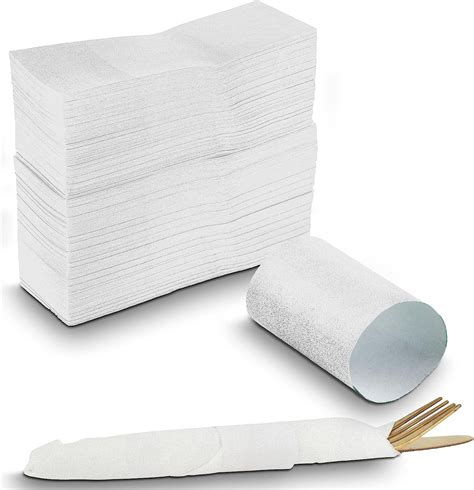 MT Products White Paper Napkin Self Adhesive Bands 1 5 X 4 25 Pack