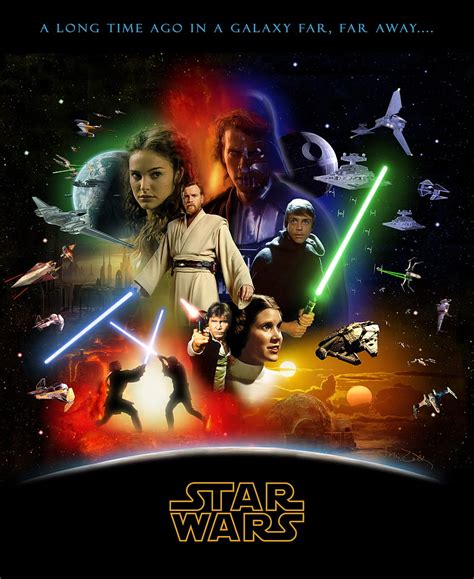 Star Wars Saga Star Wars The Complete Saga Poster HD Phone