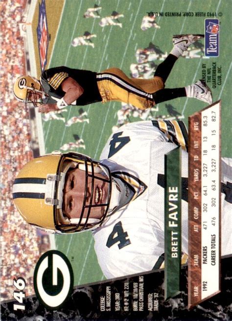 Fleer Ultra Brett Favre Green Bay Packers Ebay