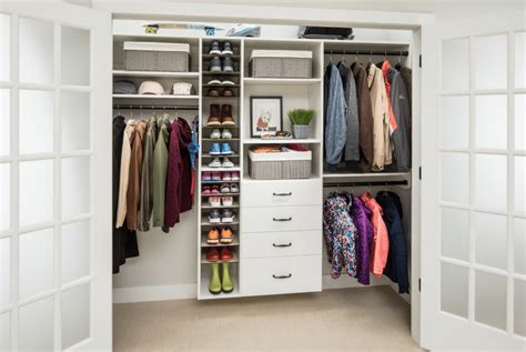Trick 1 White Laminate Wall Hung Closet Organizer System Columbus