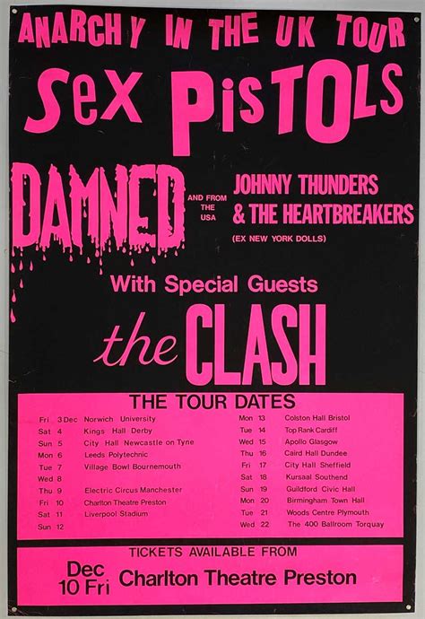 Lot 250 Sex Pistols Original Anarchy 1976 Tour