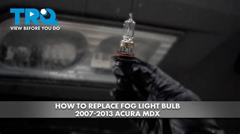 How To Replace Fog Light Bulb Acura Mdx Youtube